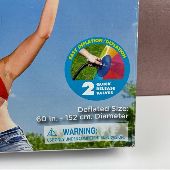 New H2OGo! Two Huge Giant Beach Balls Two Pack 5 Feet Size With Box - Picture 3 of 10